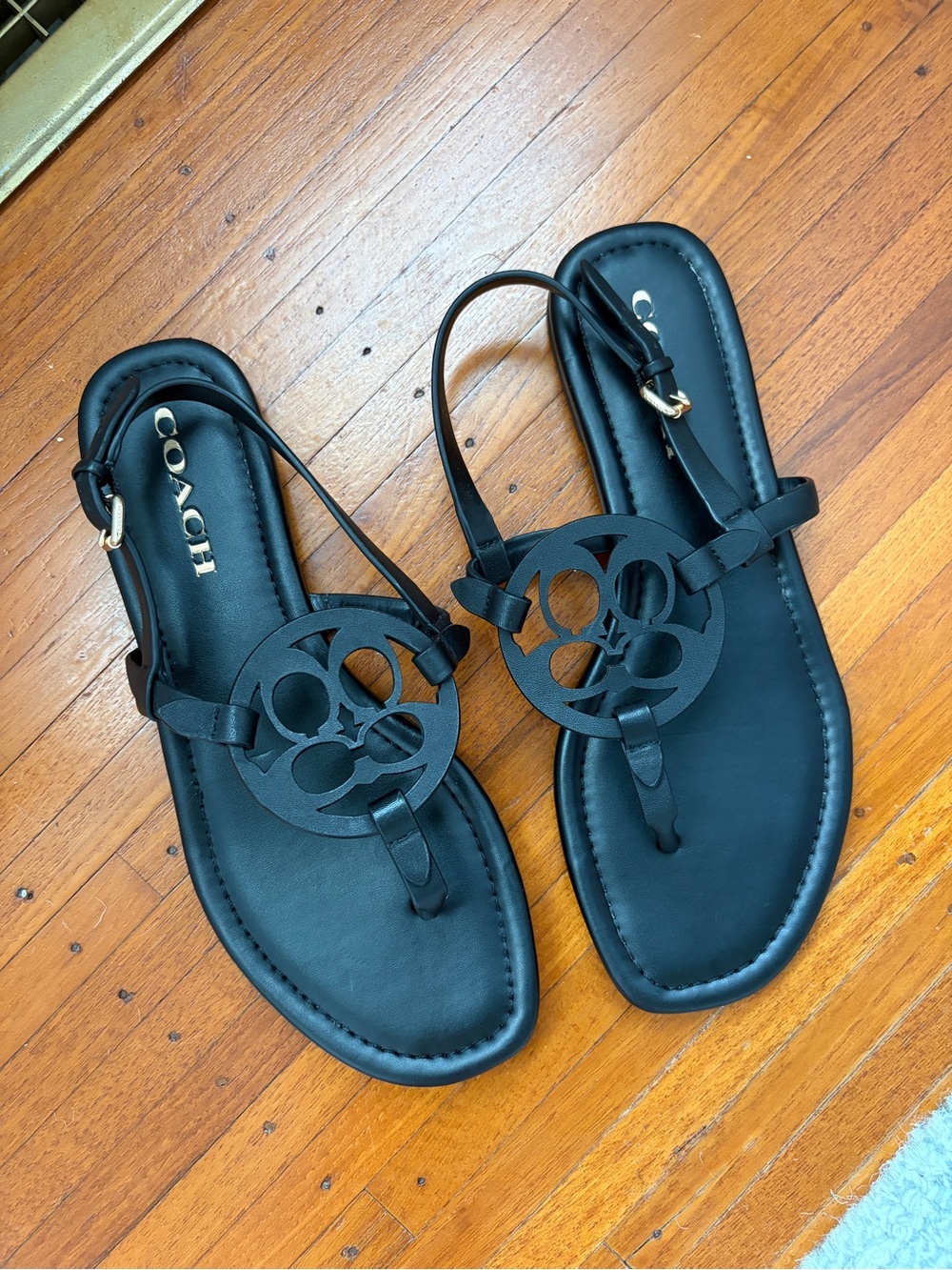 Coach Jaci Leather Sandals - Picture 2 of 3